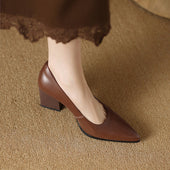 Júlia | Sapatos Clássicos de Salto Largo