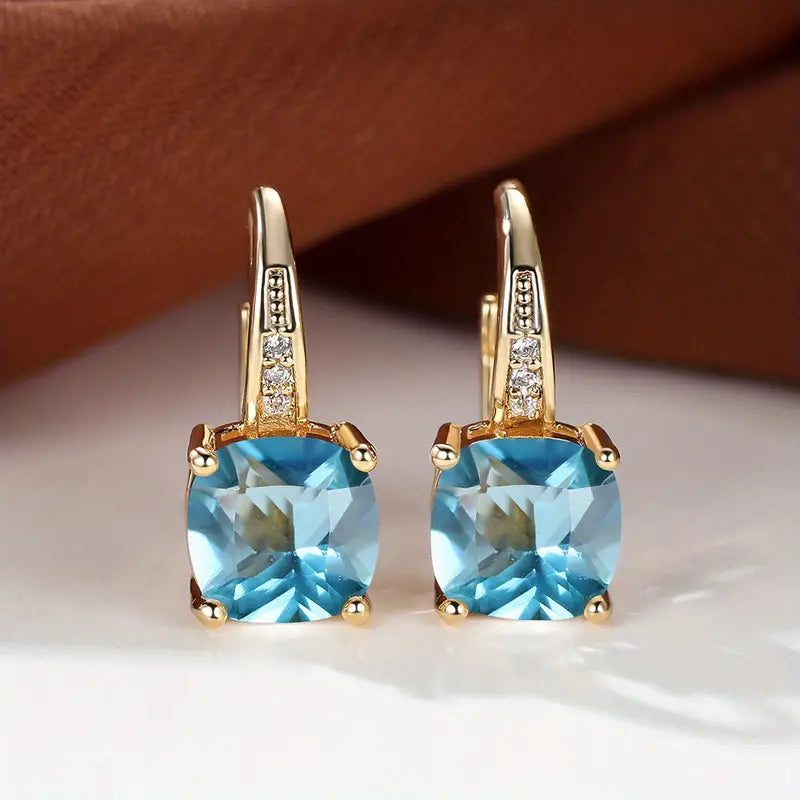 Kreis-Ohrringe Mystic Stone | Gold