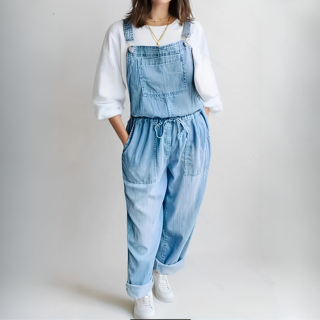 Verónica - Macacão Relaxado Denim