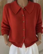Velia | Cardigan con Collo a Camicia