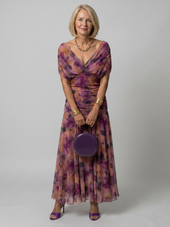 Aurora | Vestido Midi Fluido com Ombros Descobertos