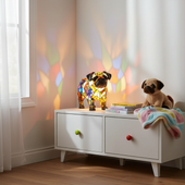 Pug Brilhante | Figura Luminosa Decorativa