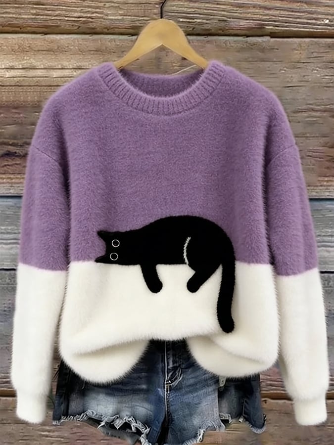 Laura | Camisola Oversize com Gato