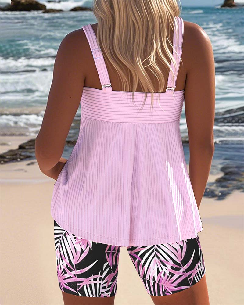 Violeta - Conjunto de Tankini Colorido