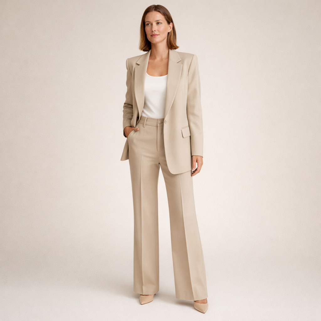 Vanessa - Conjunto elegante com calças largas