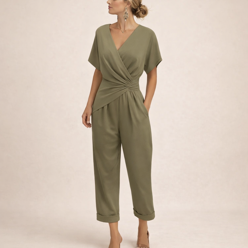 Magda - Macacão Elegante com Decote em V