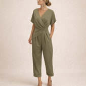 Magda - Macacão Elegante com Decote em V