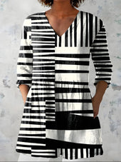 SIENNA | Dolga bluza z V-izrezom