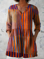 AMAIA | Dolga bluza z V-izrezom