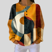 Filipa | Sweatshirt com Estampado Geométrico