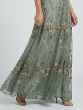 Rosalina | Vestido Comprido Floral com Decote em V