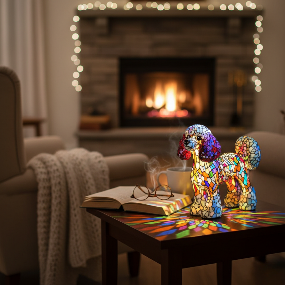 Chama de Cristal | Figura Luminosa Decorativa