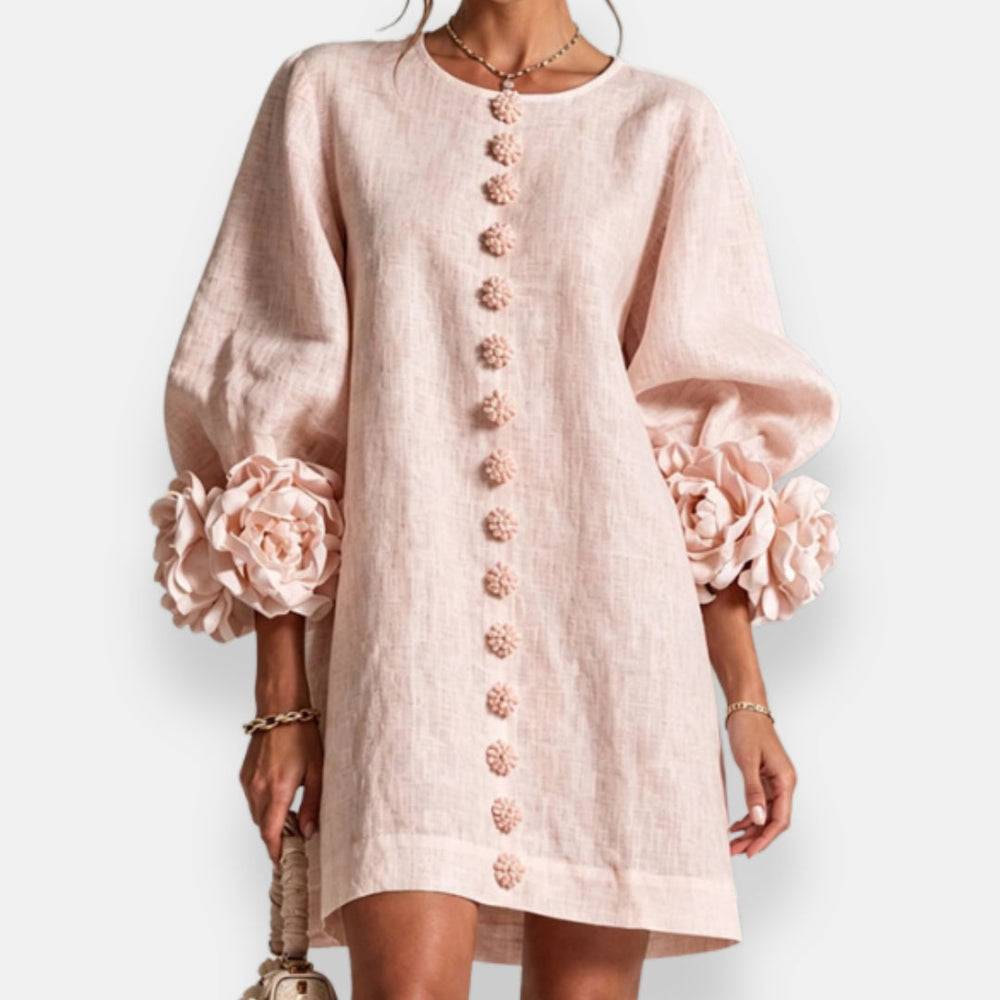 Marcelle | Vestido de Flores em Relevo