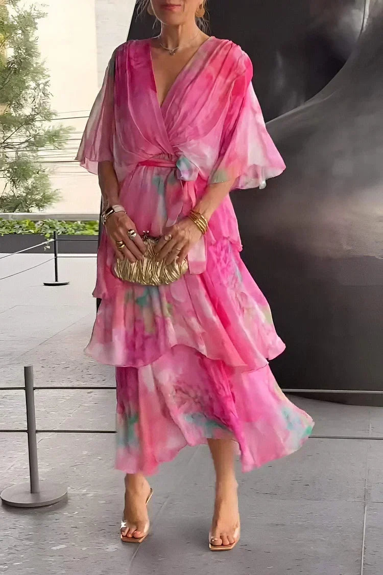 Carla – Vestido elegante em chiffon