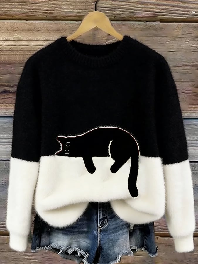 Laura | Camisola Oversize com Gato