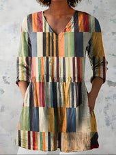 LYDIA | Dolga bluza z V-izrezom