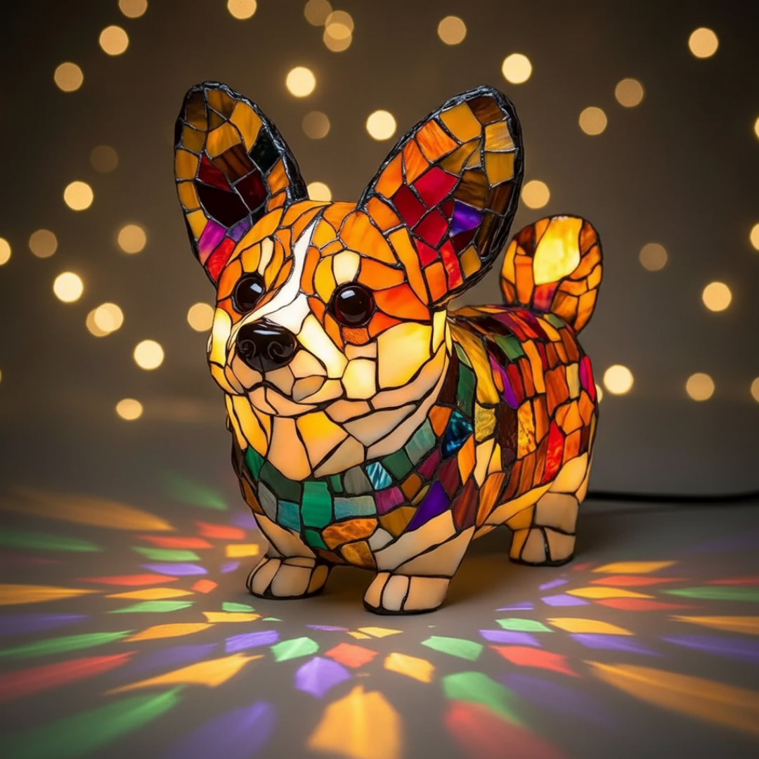 Corgi Radiante | Figura Luminosa Decorativa