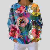 Rita | Camisola Floral com Textura em Favo