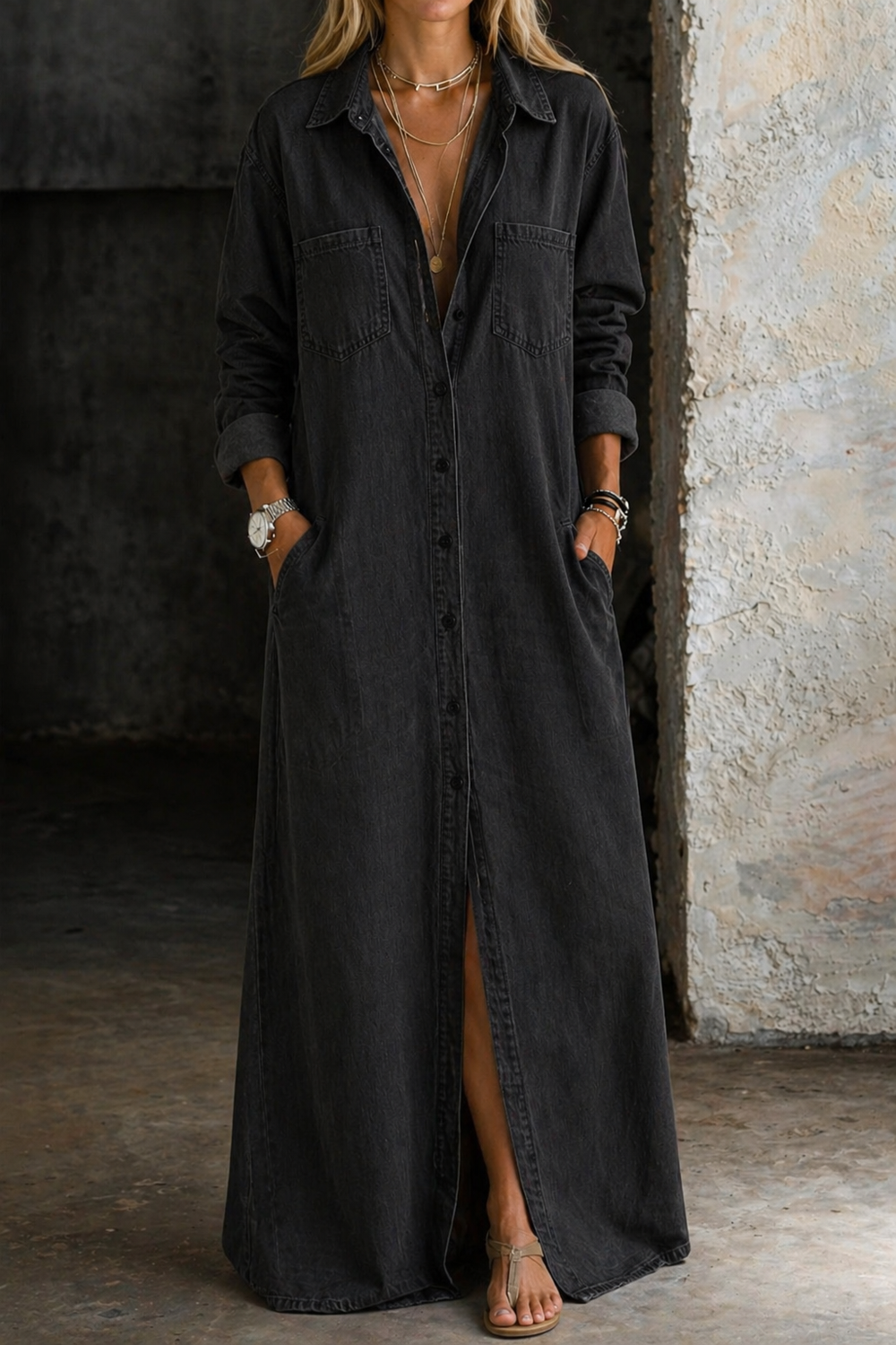 Daniela - Traper haljina s gumbima