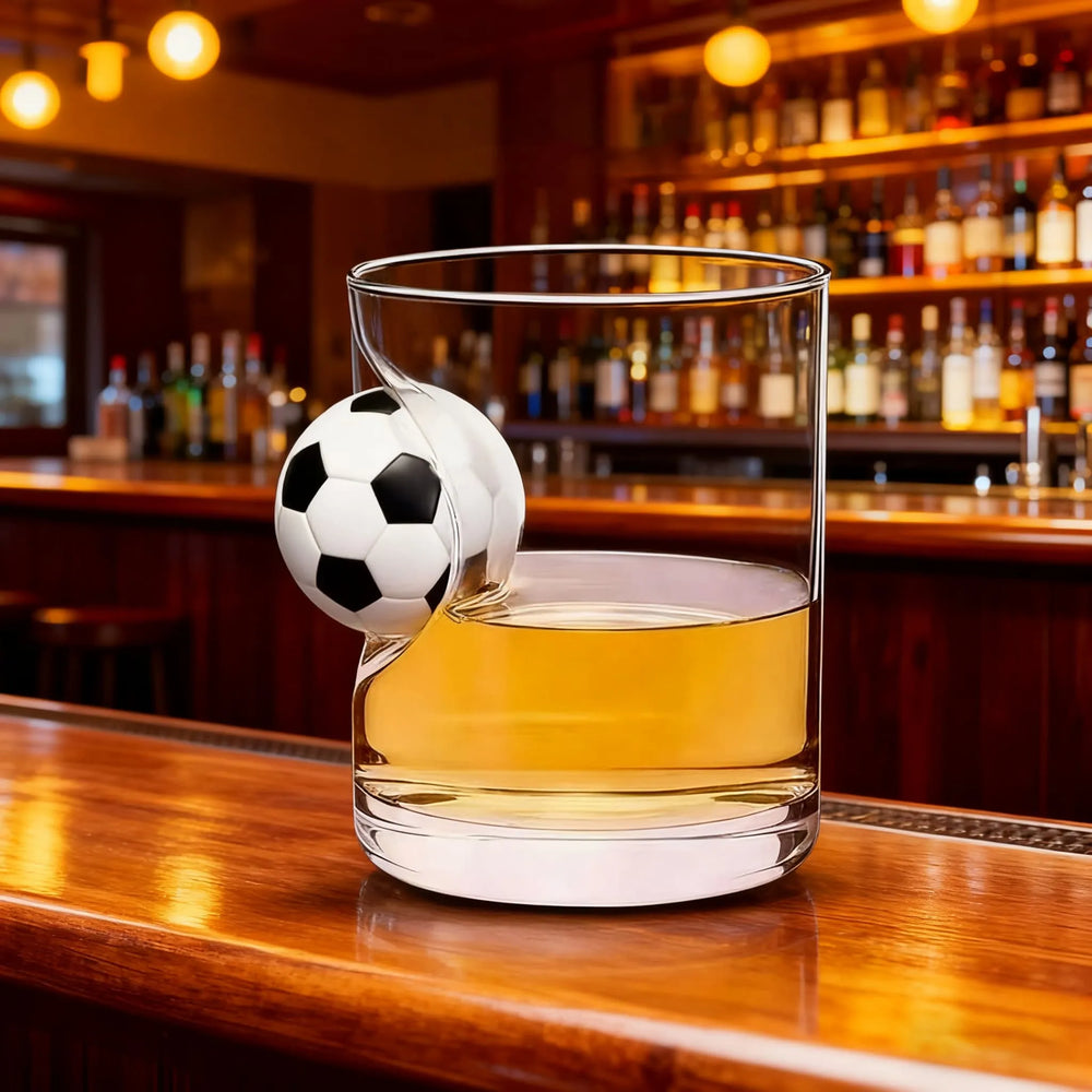 Copo de Whisky com Bola 3D