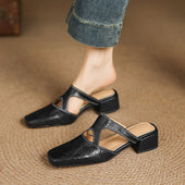 Patrícia | Mules Elegantes de Salto Largo