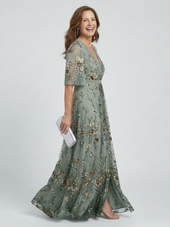 Rosalina | Vestido Comprido Floral com Decote em V