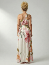 Antónia | Vestido Comprido Floral com Decote Halter