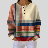 Conceição | Sweatshirt Henley Multicolor em Favo