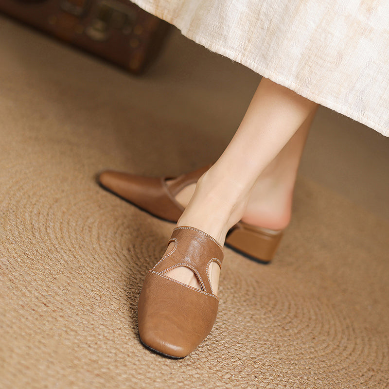 Patrícia | Mules Elegantes de Salto Largo