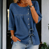 Vera - Široka vintage traper bluza