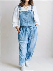 Verónica - Macacão Relaxado Denim