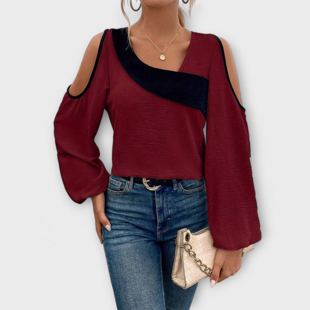 Escarlate - Blusa com decote quadrado