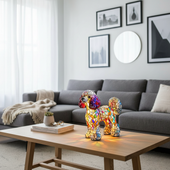 Chama de Cristal | Figura Luminosa Decorativa