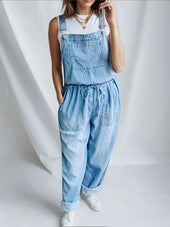 Verónica - Macacão Relaxado Denim