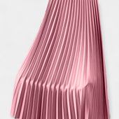 Saia Longa Plissada de Cetim