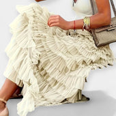 Saia Boho com Acabamento de Cetim