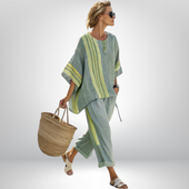 Diana - Conjunto boho com riscas
