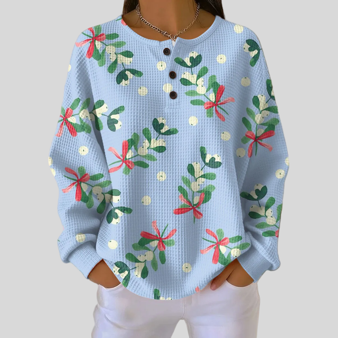 Helena | Sweatshirt de Natal com Visco e Laços