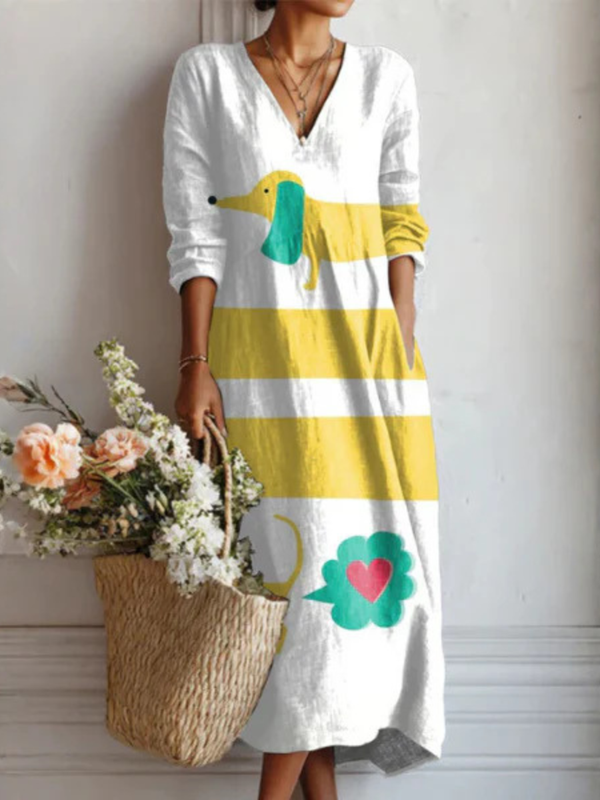 Silvia – Dolga boho obleka