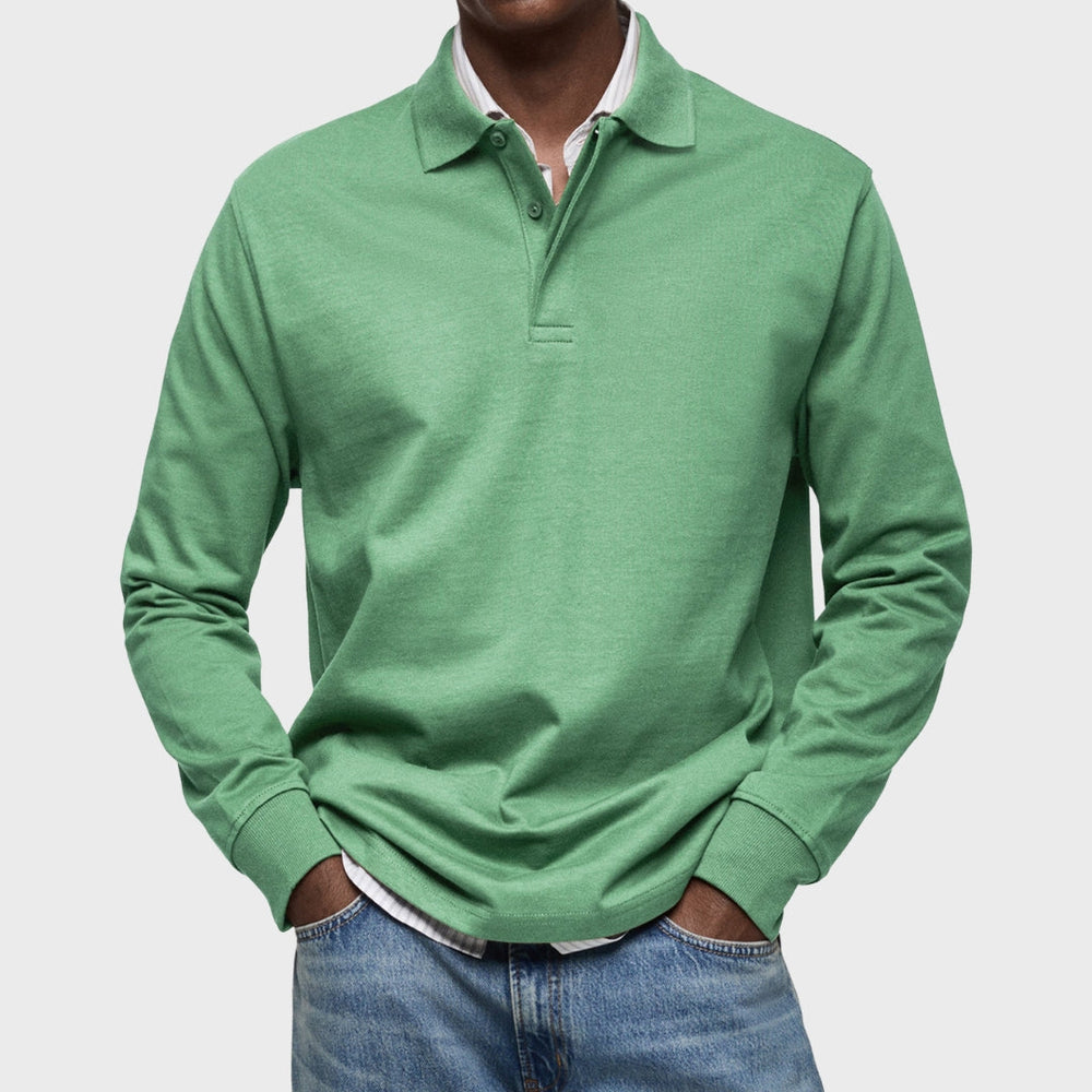 Eduardo - Polo de Luxo de Mangas Compridas