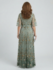 Rosalina | Vestido Comprido Floral com Decote em V
