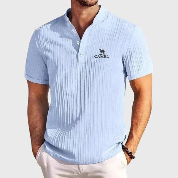 Polo Retro em Tom Camelo