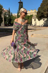 Luísa - Vestido Maxi de Festa Elegante com Decote em V