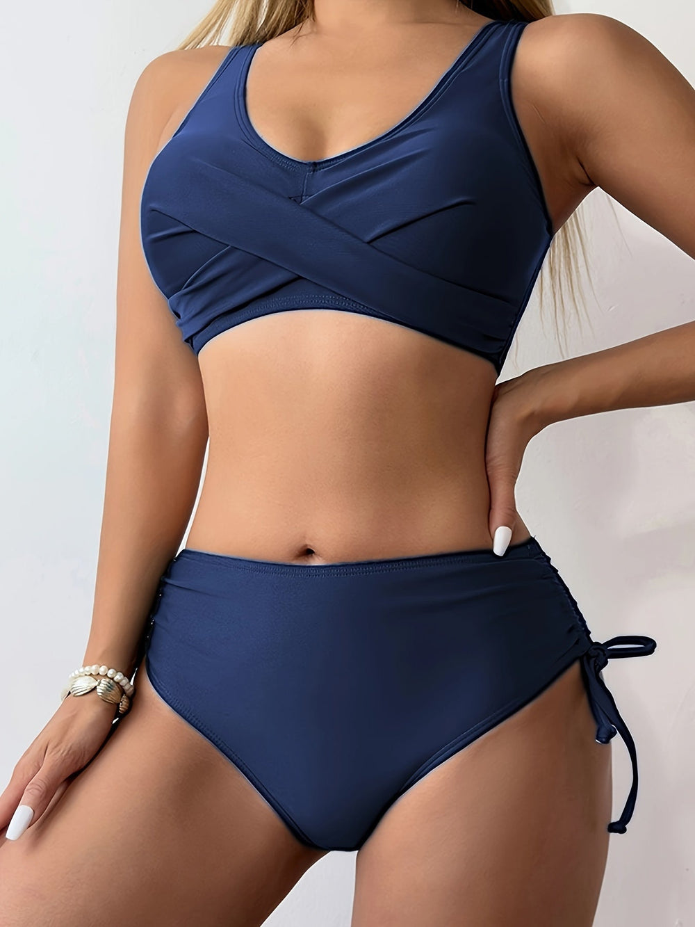 Jednofarebné dvojdielne bikiny