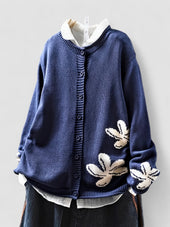 Safira - Cardigã com Padrão Floral