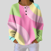 Olga | Sweatshirt em Blocos de Cor Pastel
