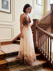 Sofia | Vestido Comprido Fluido com Decote Halter