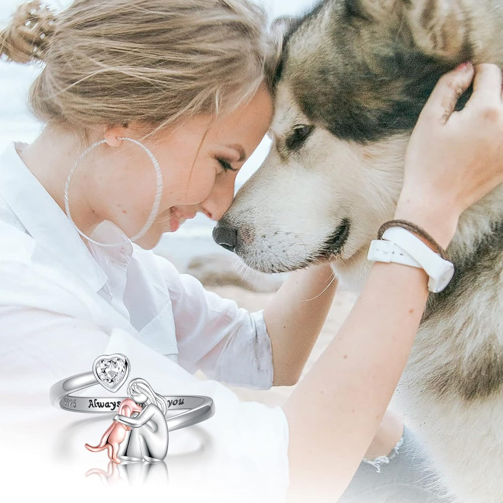 Amália | Anel Abraço de Cão com Coração