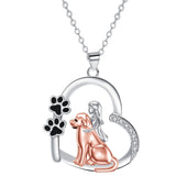 Sara | Colar Menina e Cão no Coração