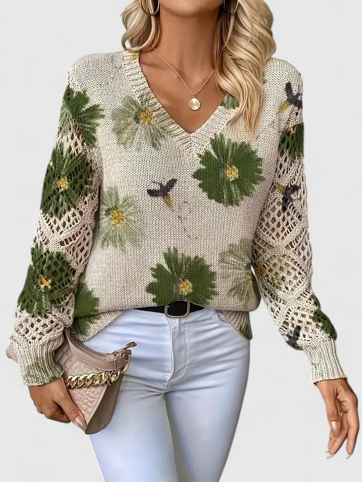 Aurélie | Blusa de Manga Comprida Floral